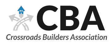 Crossroads Builders Association logo with a house icon and crossroads.